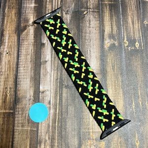 5for$10 Braided 38mm/40mm/41mm Apple watch bands Black Green Woven Strechband